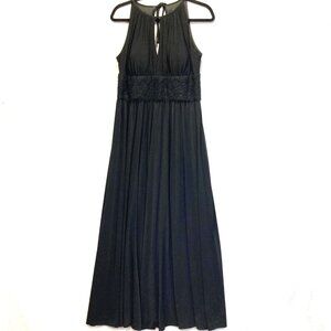 R&M Richards Black Sleeveless Wedding Dress